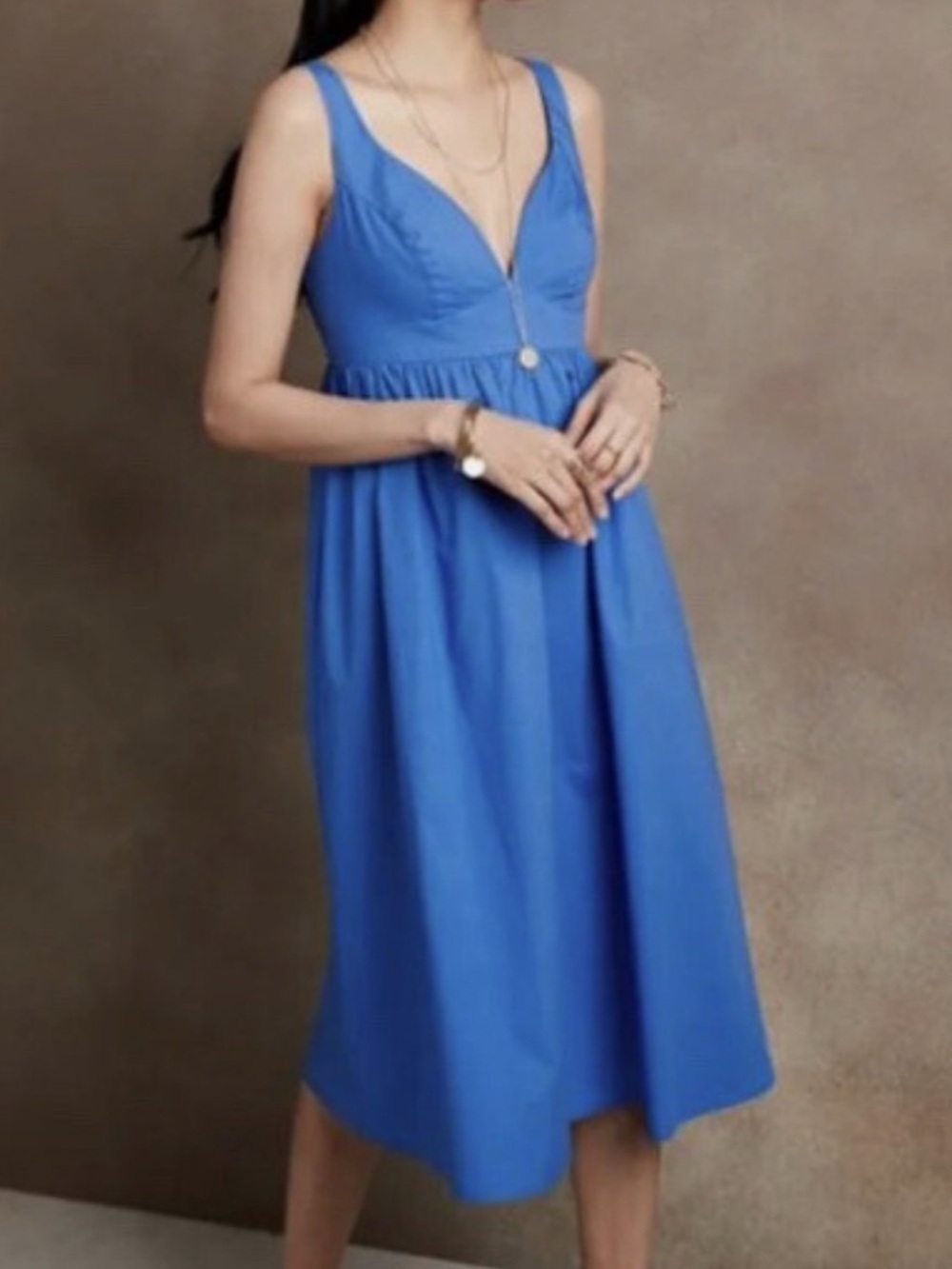 Banana Republic Blue Midi Dress